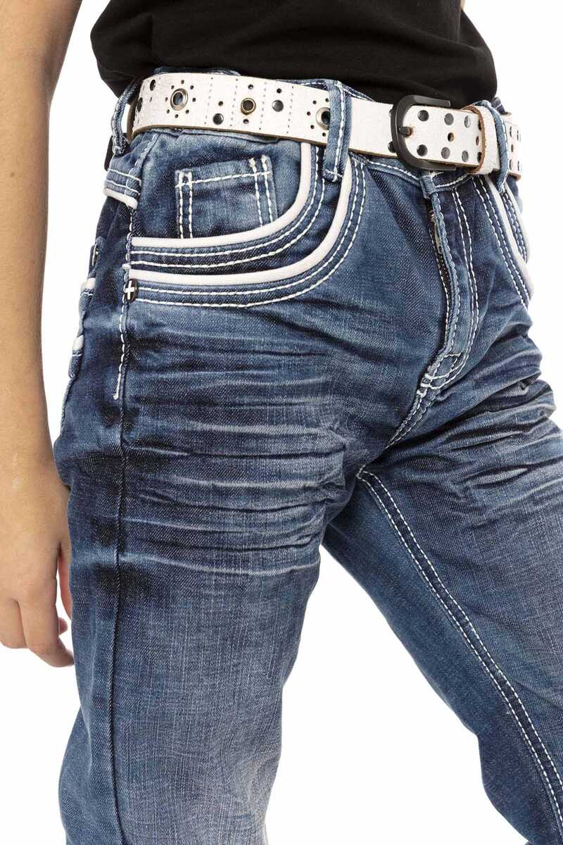 CDK102 Double Pocket Detail Boys Jeans
