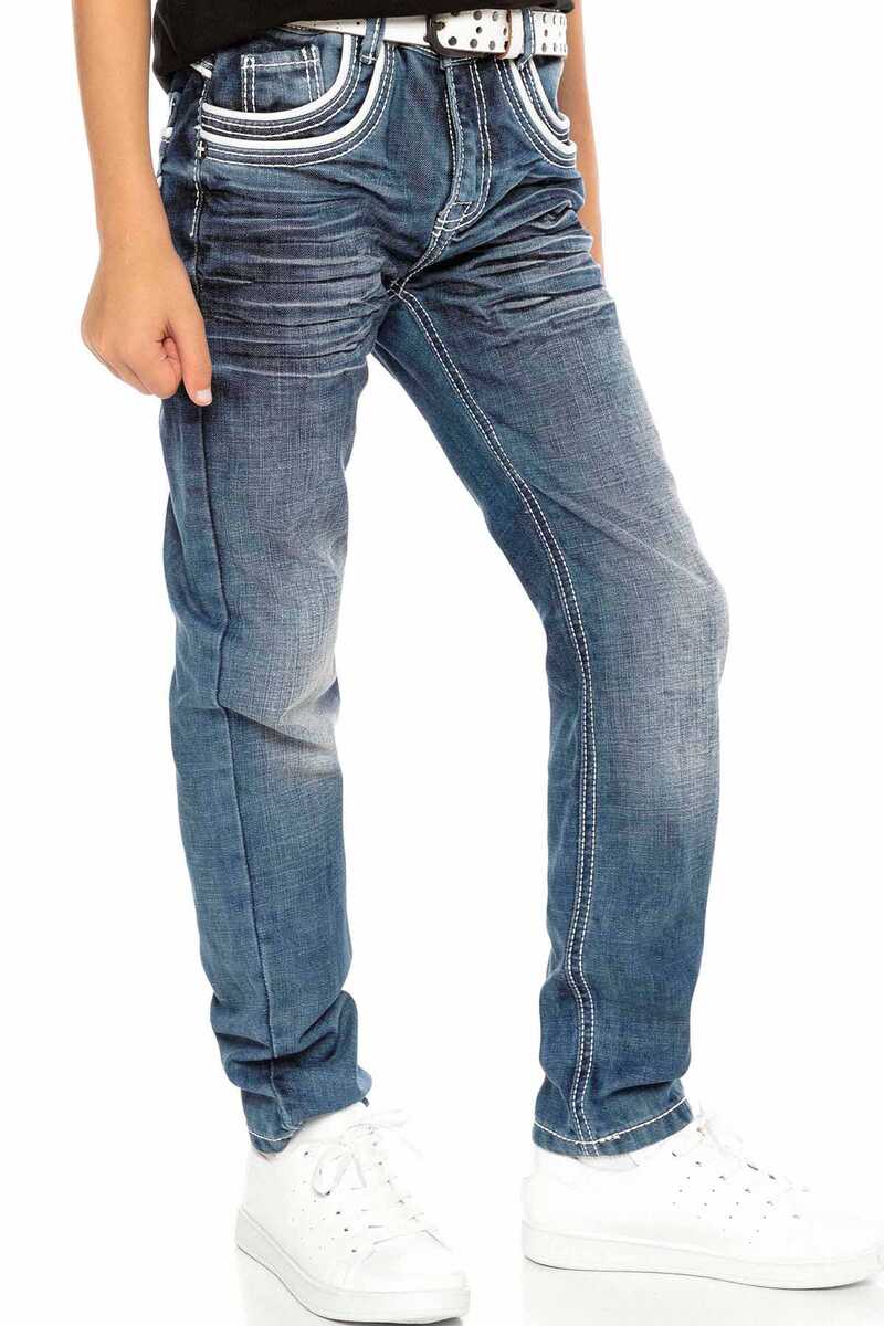 CDK102 Double Pocket Detail Boys Jeans