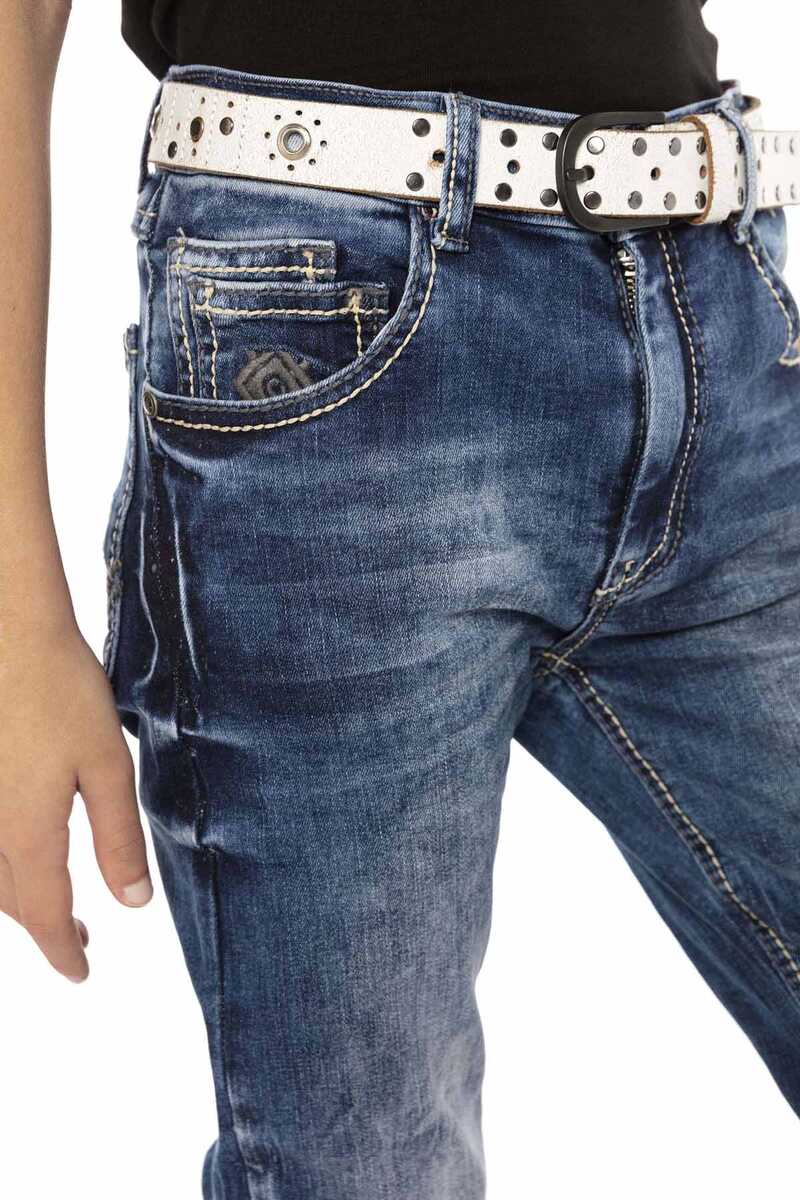 CDK104 Embroidered Basic Boys Jeans