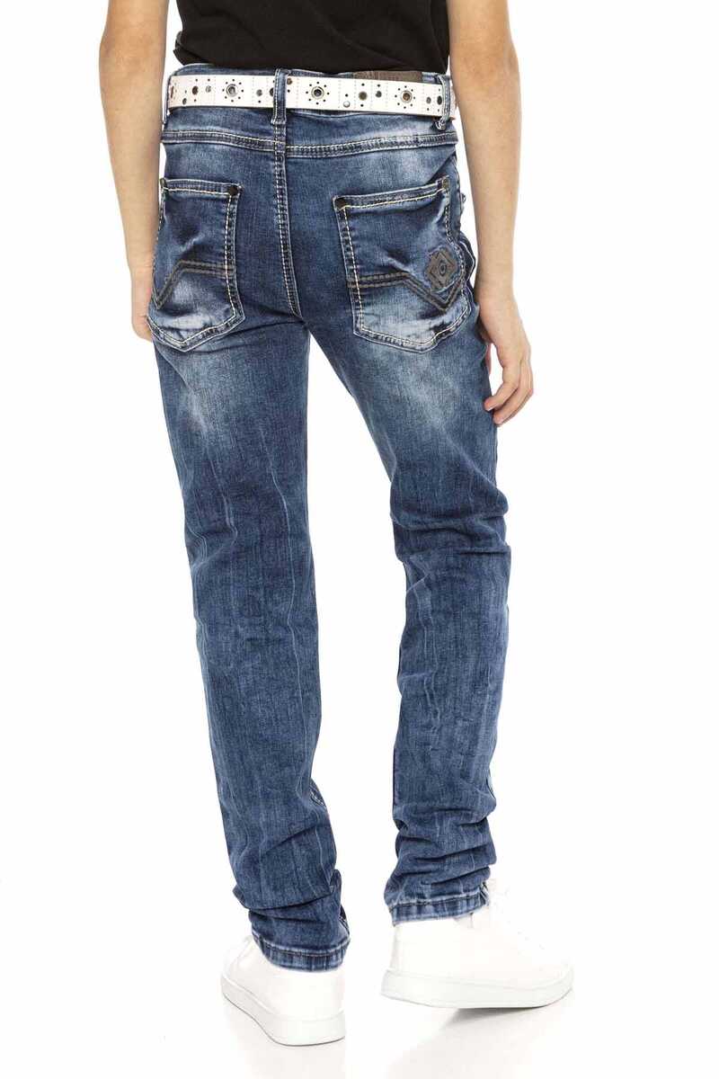 CDK104 Embroidered Basic Boys Jeans