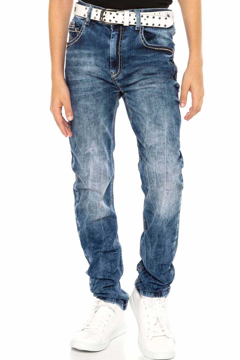 CDK104 Embroidered Basic Boys Jeans