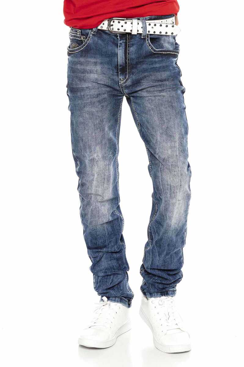 CDK104 Embroidered Basic Boys Jeans