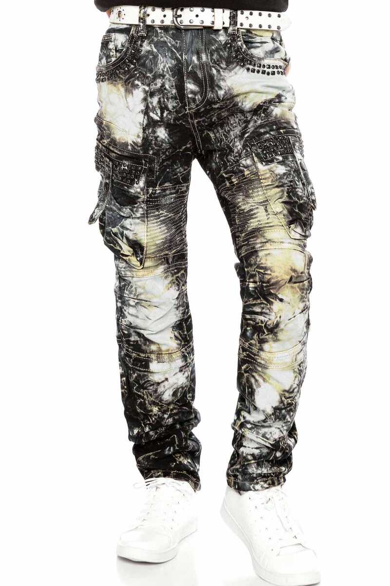 CDK105 Tie-Dye Wash Cargo Pocket Boys Pants
