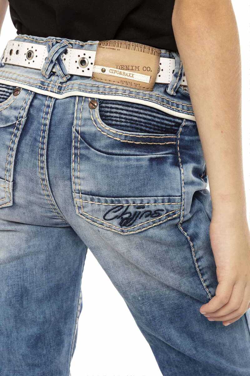 CD109 Paneled Zip Kids Pants