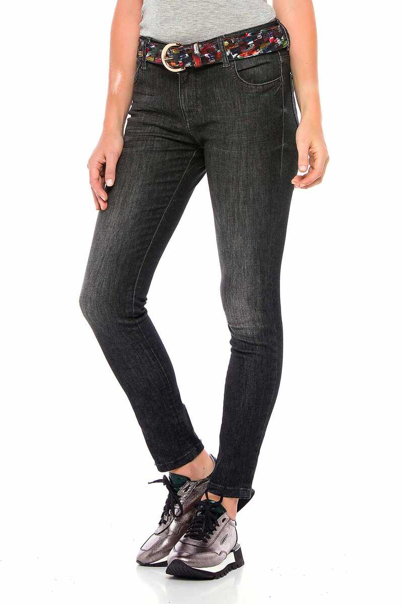 WD394 Women's Basic Jeans