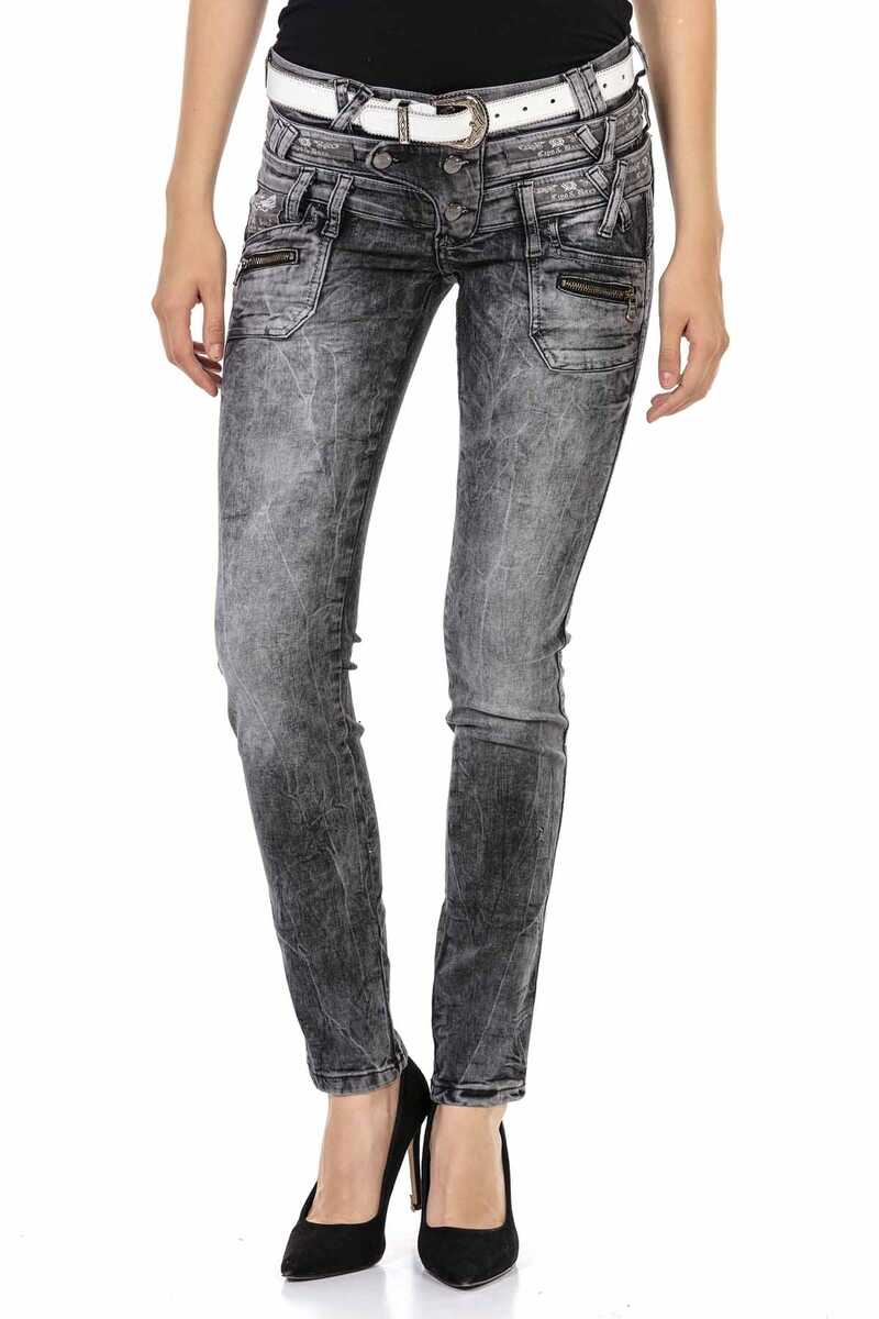 WD431 Triple Waistband Low-Rise Jeans