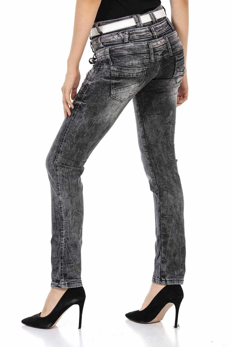 WD431 Triple Waistband Low-Rise Jeans