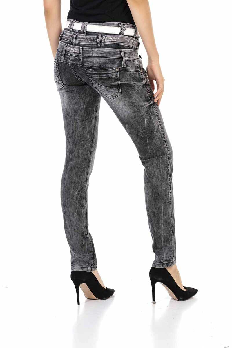 WD431 Triple Waistband Low-Rise Jeans