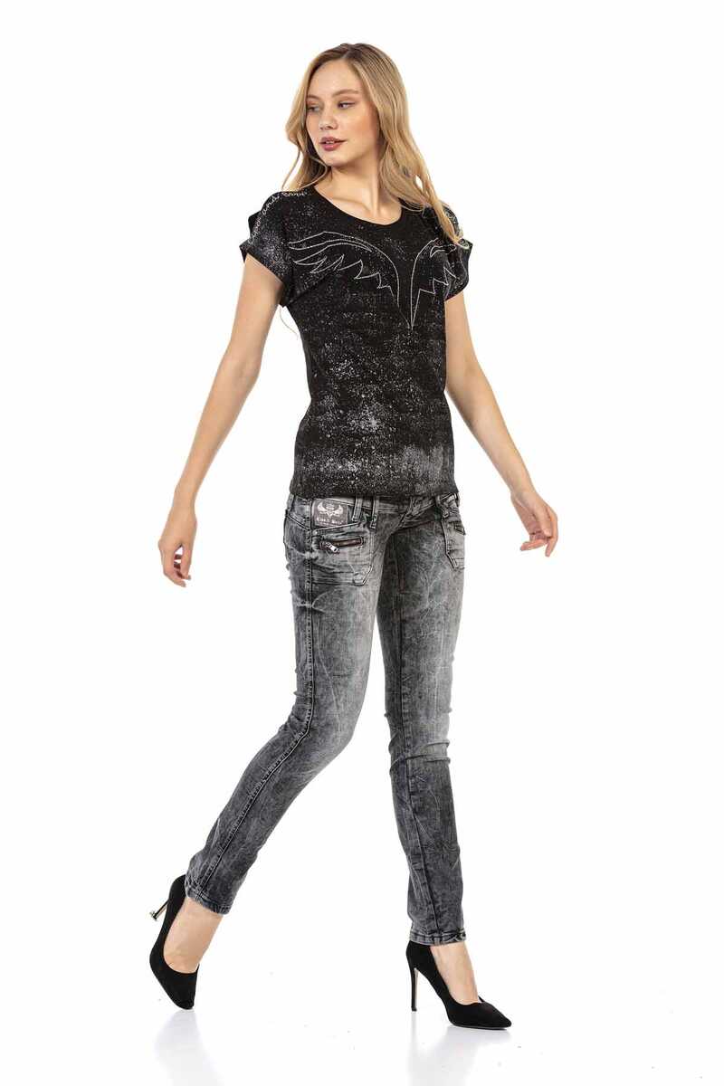 WD431 Triple Waistband Low-Rise Jeans