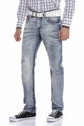 CD612 Open Pocket Detail Straight Fit Men's Jeans