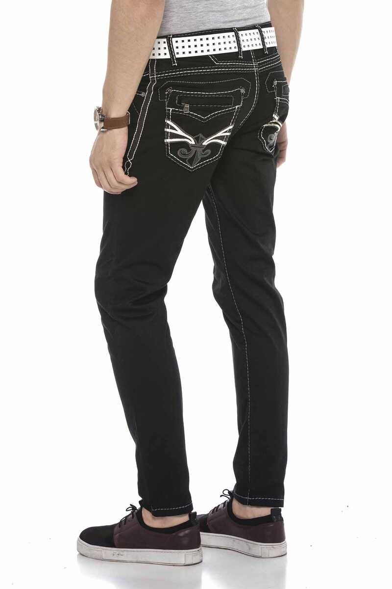 CD585 Back Pocket Embroidered Jeans