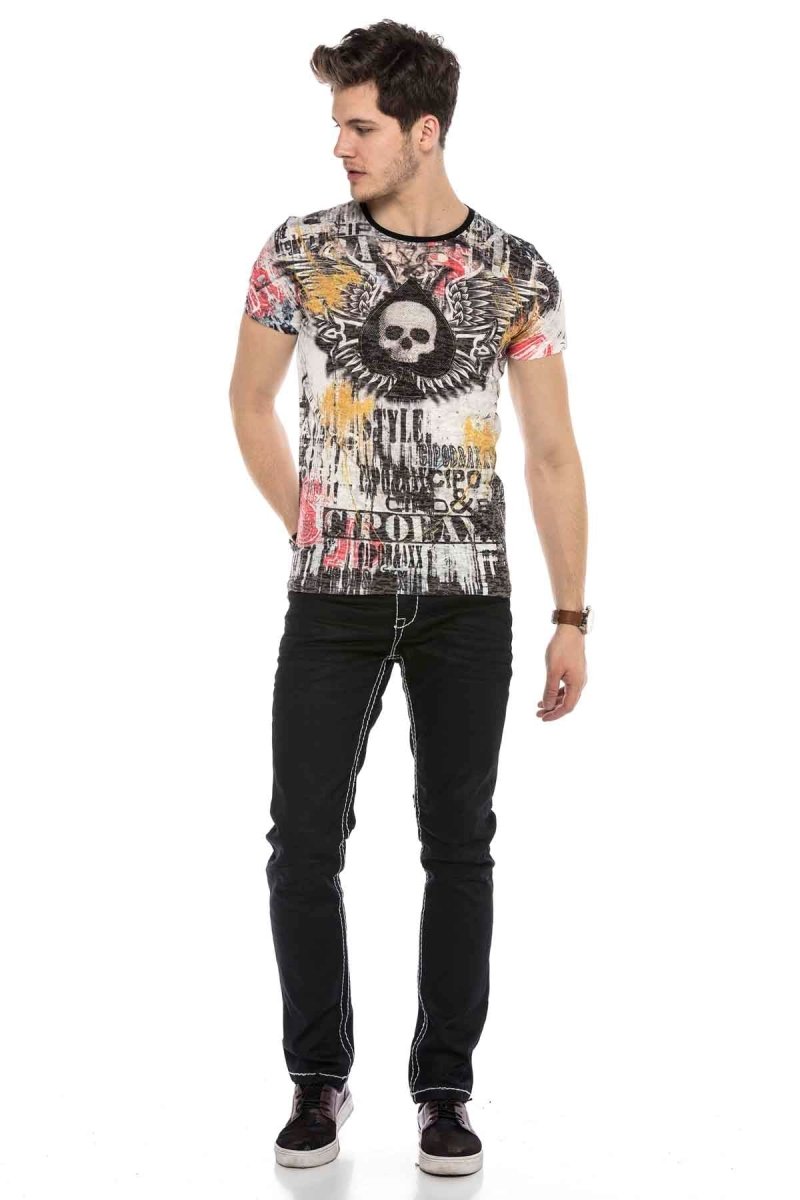CD585 Back Pocket Embroidered Jeans