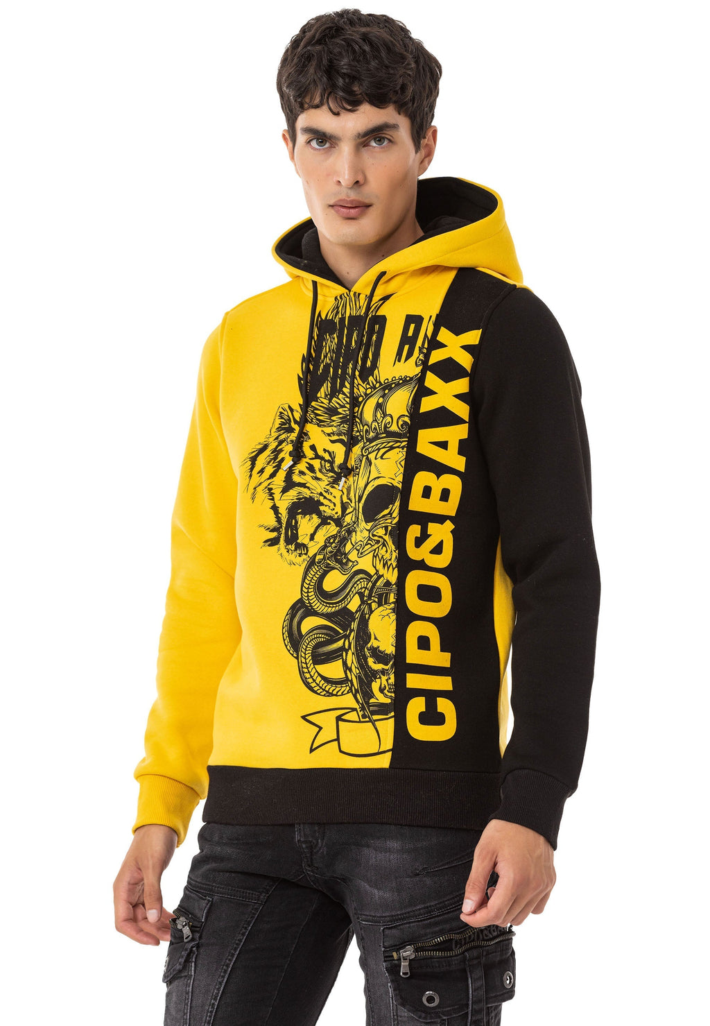CL541 Men's Hooded Street Style Logo Sweatshirt