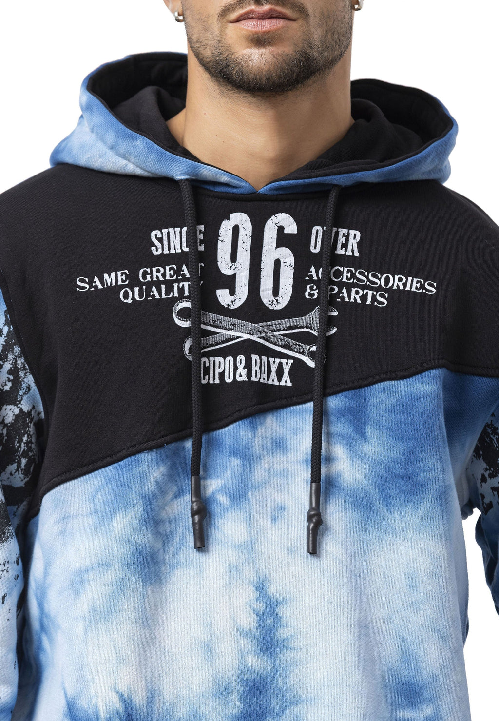 CL593 Men's Hoodie Sweatshirt – Modern Print, Hooded, Relaxed Fit