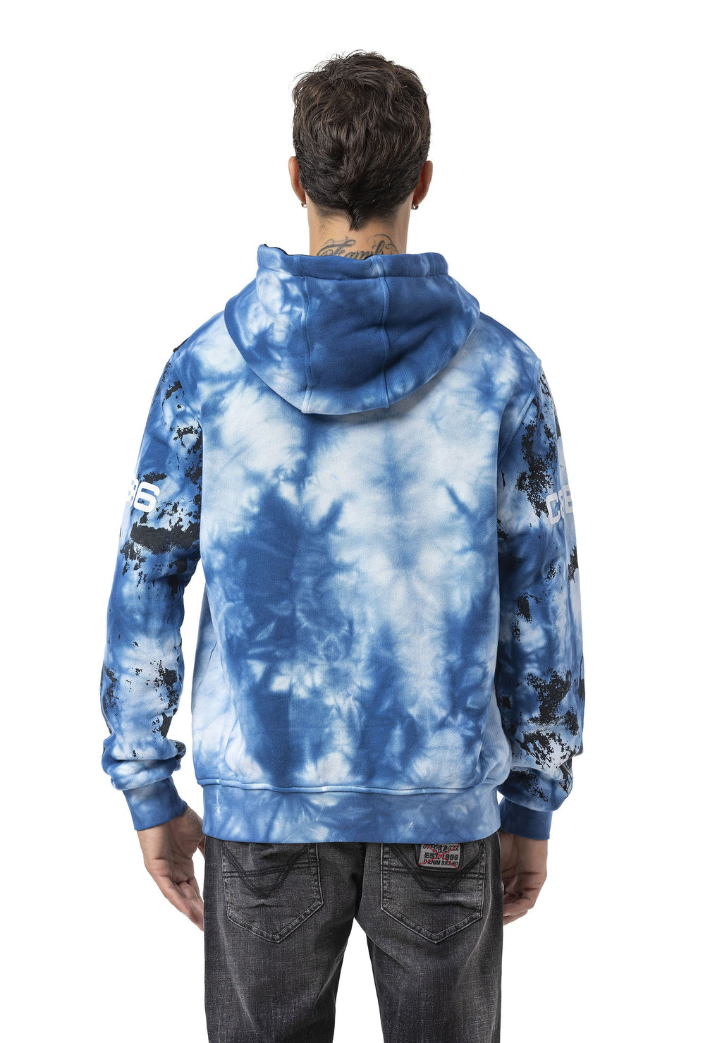 CL593 Men's Hoodie Sweatshirt – Modern Print, Hooded, Relaxed Fit