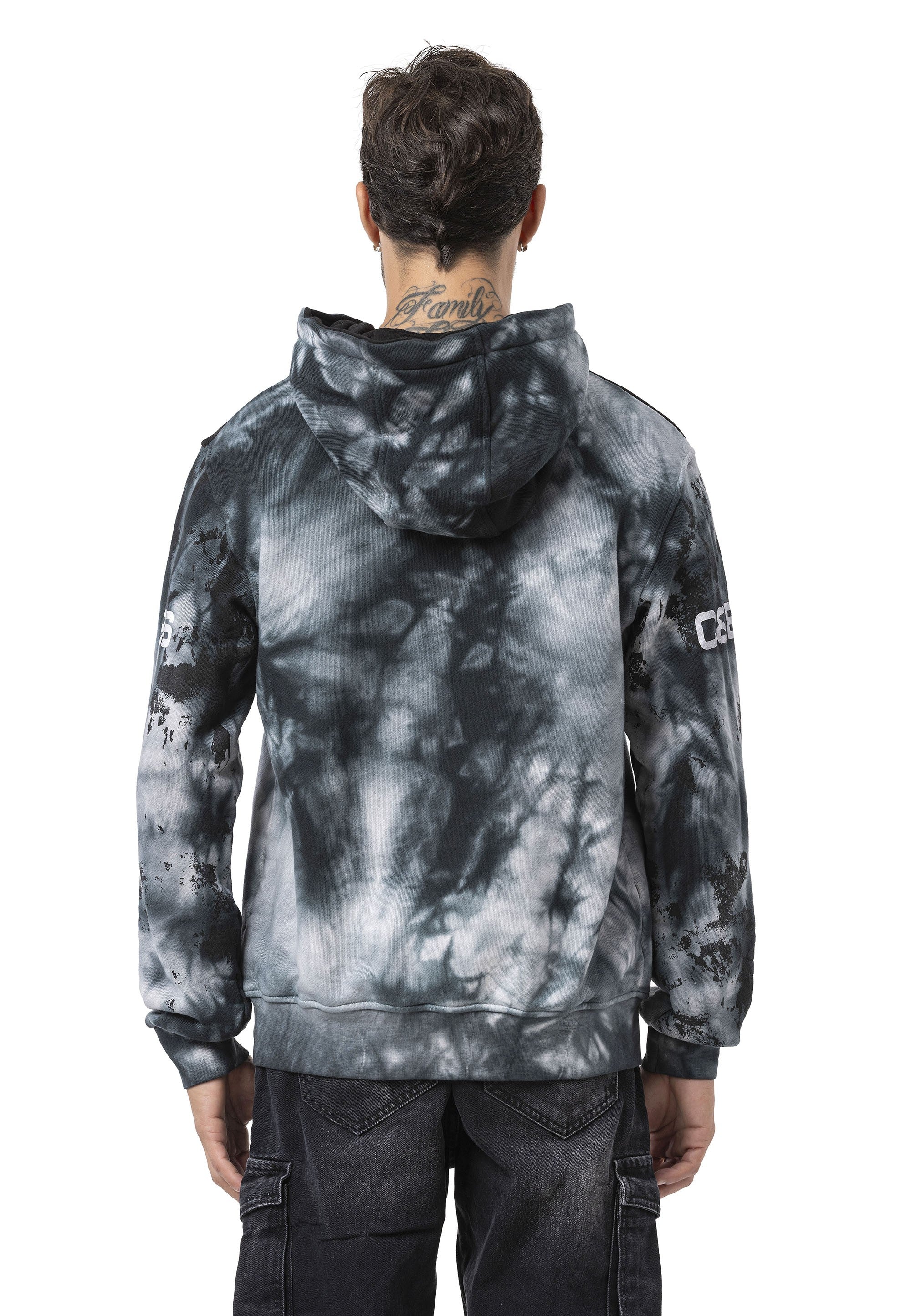 CL593 Men's Hoodie Sweatshirt – Modern Print, Hooded, Relaxed Fit