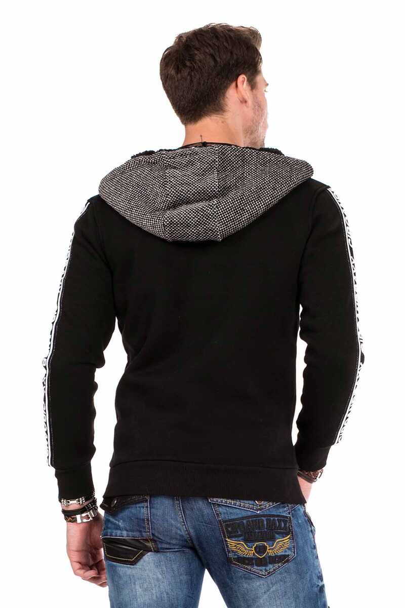 CL311 Hooded Zip Collar Men's Hoodie