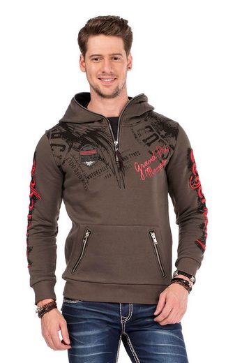 CL334 Cross Wing Print Men's Hoodie
