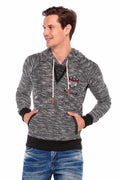 CL362 Knit Hooded Slim Men's Sweatshirt