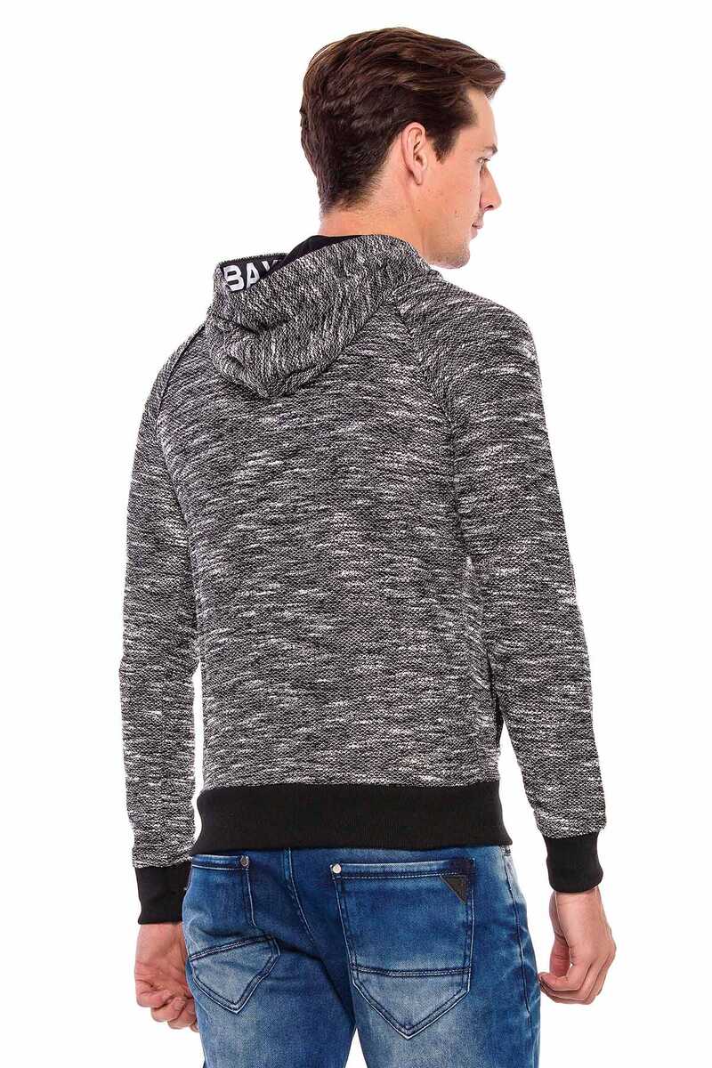 CL362 Knit Hooded Slim Men's Sweatshirt