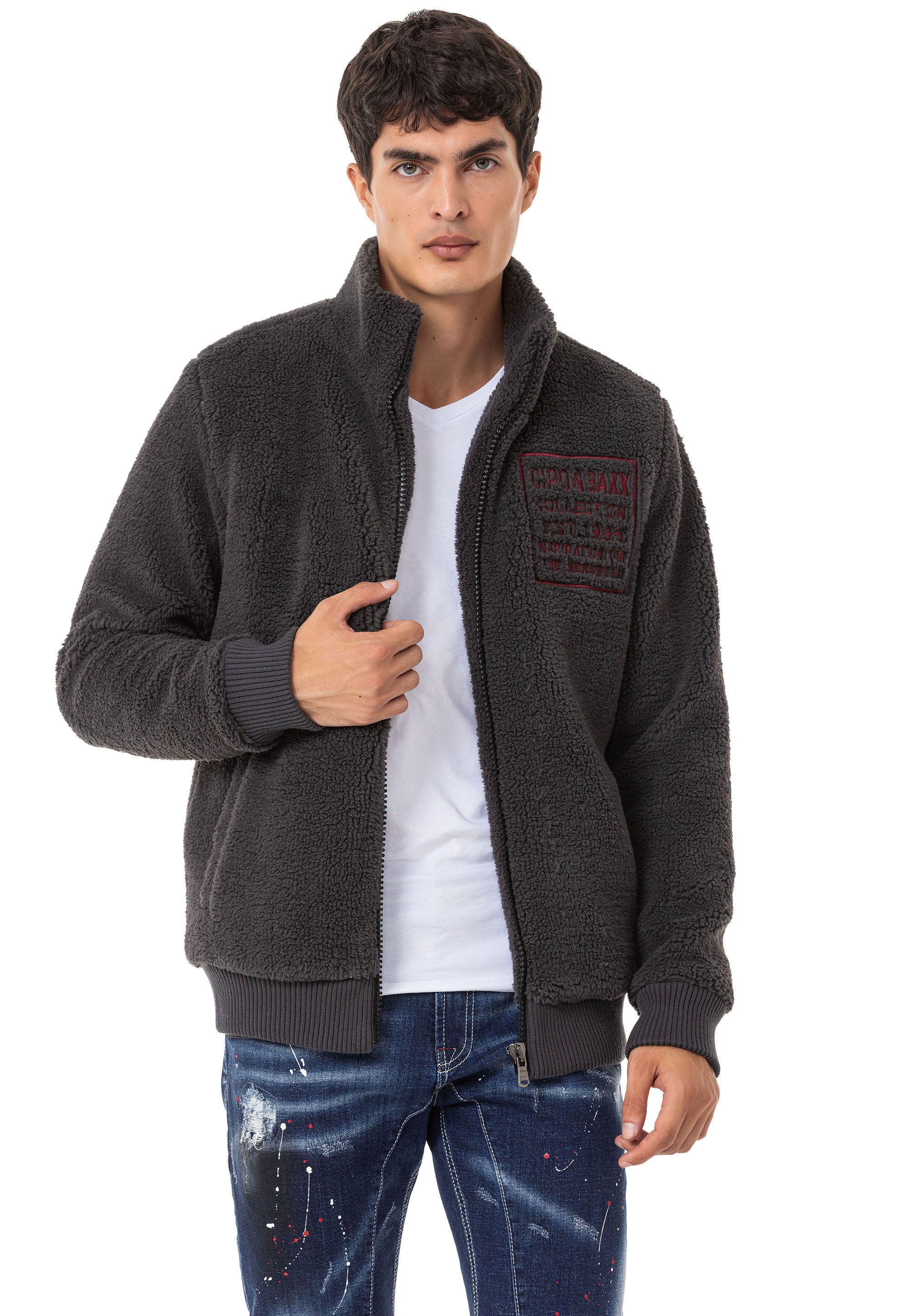 CL543 Men's Fleece Sweatshirt – Warm Winter Relaxed Fit Everyday Sport
