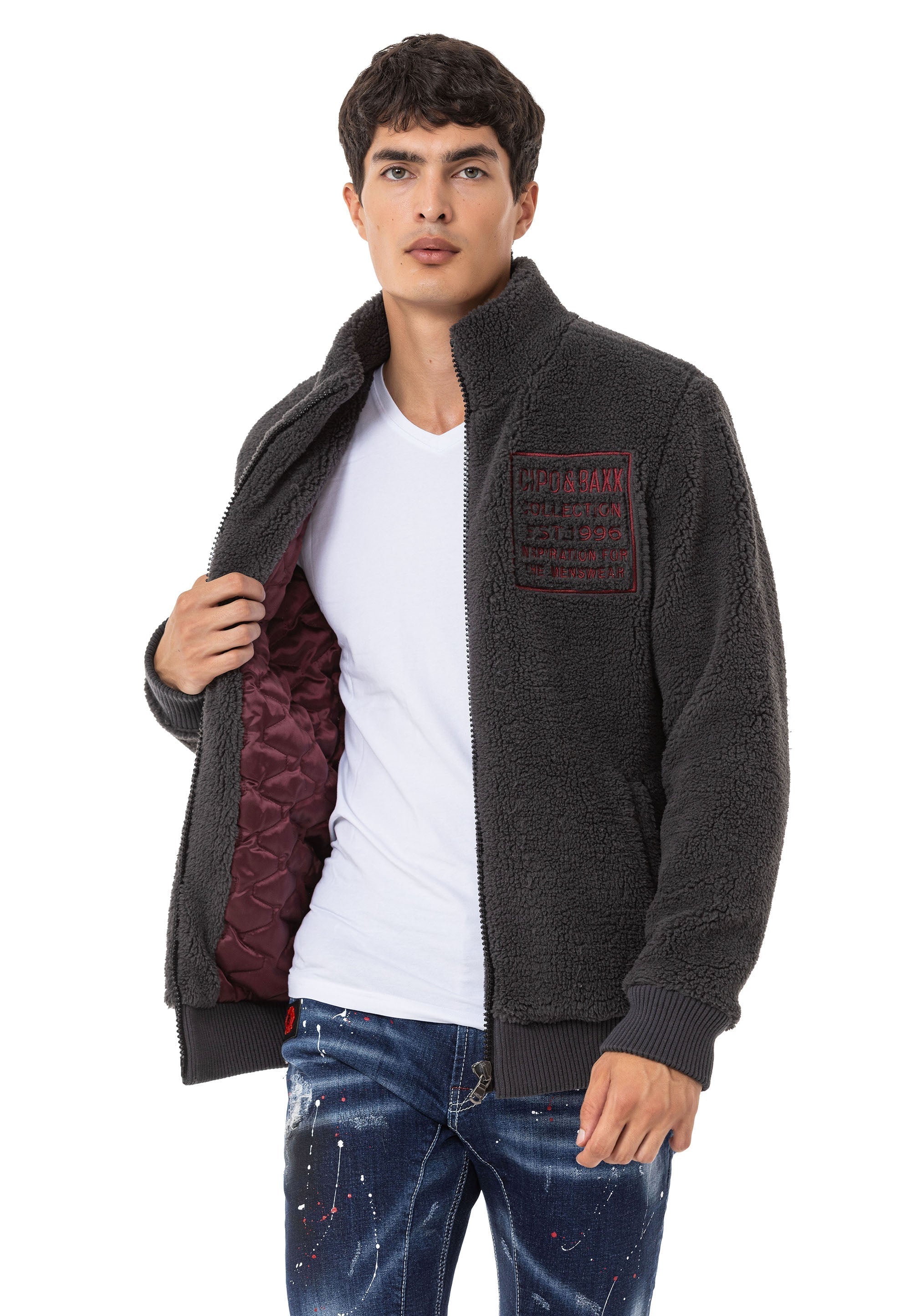 CL543 Men's Fleece Sweatshirt – Warm Winter Relaxed Fit Everyday Sport