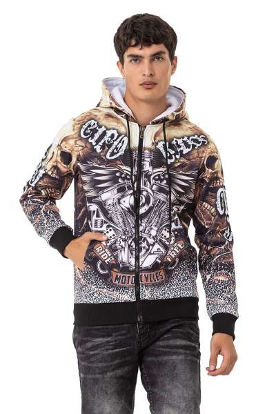CL550 Men's Zip Hooded Sweatshirt – Zip-Up Hoodie, Everyday Sport Relaxed Fit
