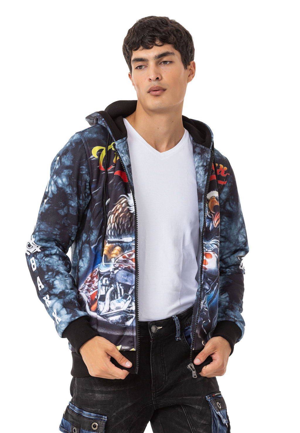 CL551 Men's Bold Graphic Hooded Sweatshirt