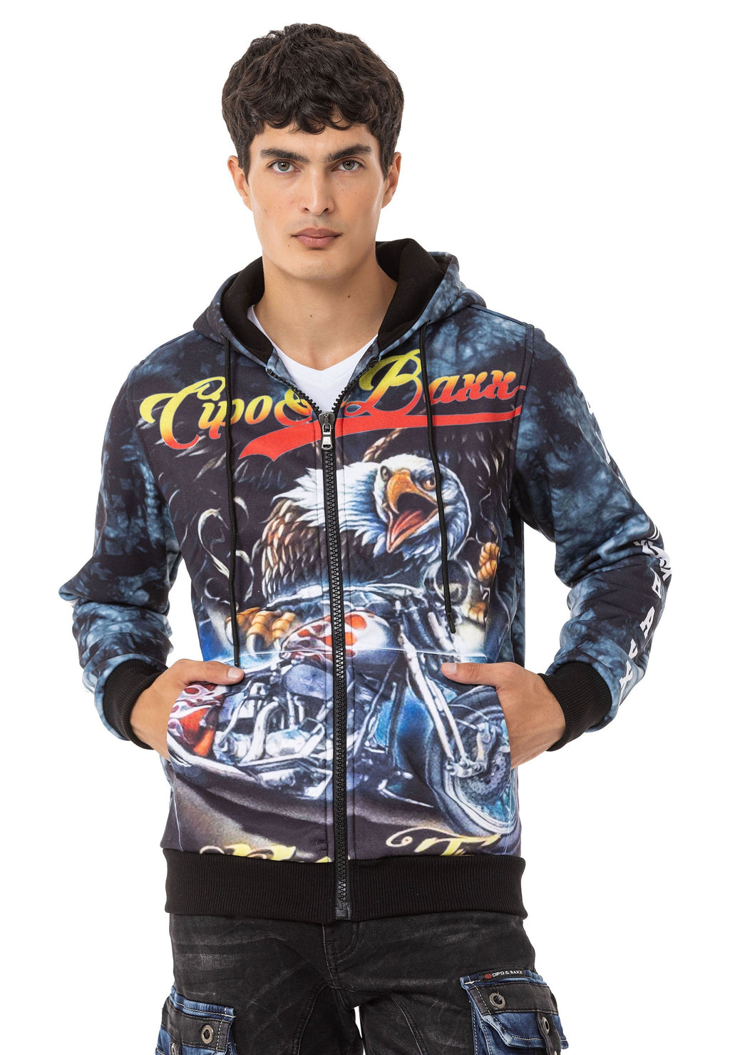CL551 Men's Bold Graphic Hooded Sweatshirt