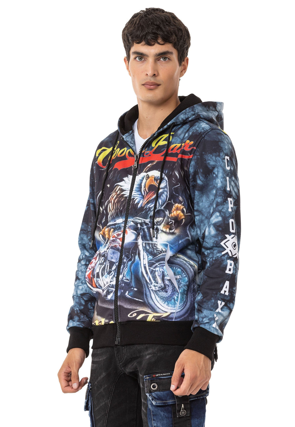 CL551 Men's Bold Graphic Hooded Sweatshirt