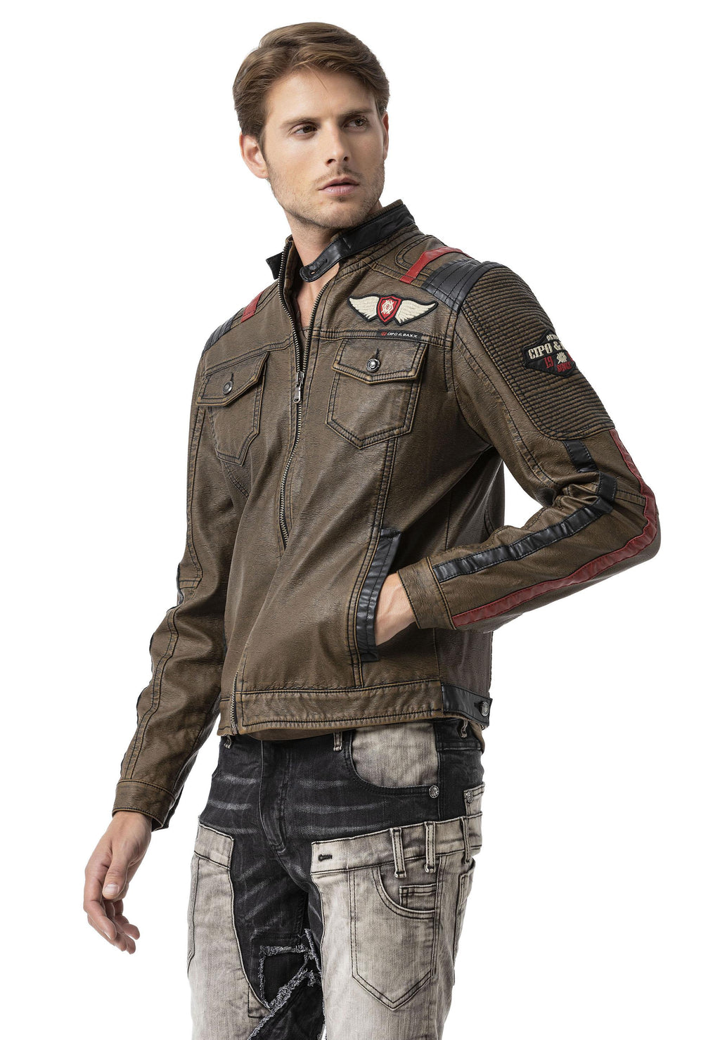 CJ304 Alfa Design Premium Leather Jacket
