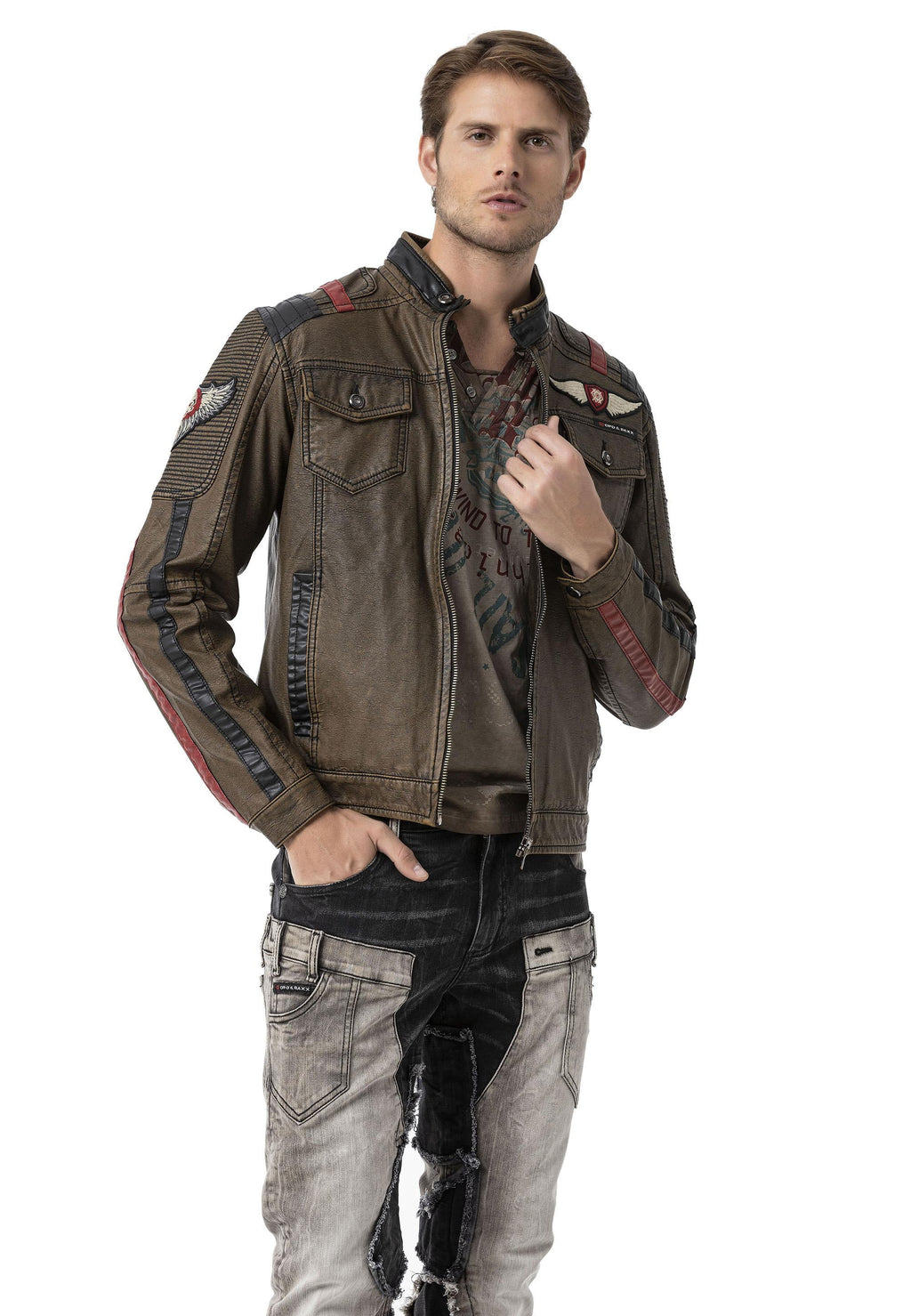 CJ304 Alfa Design Premium Leather Jacket