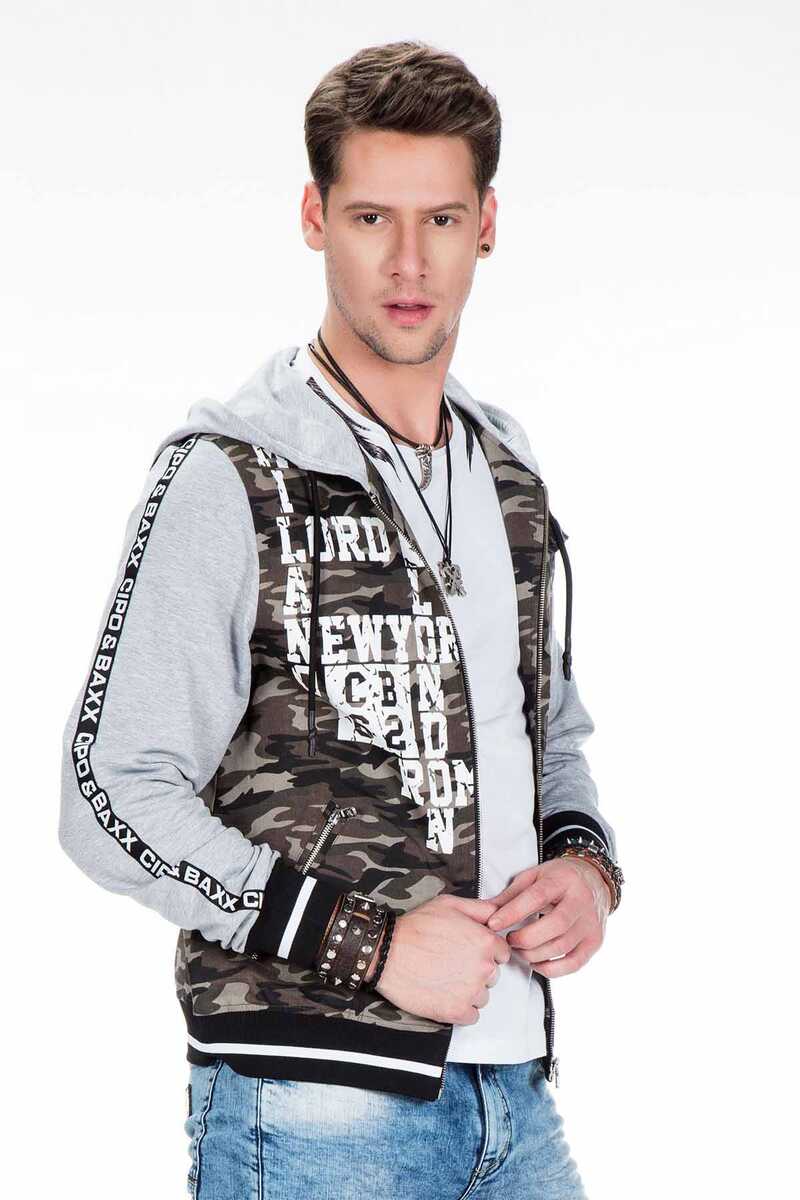 CJ215 Printed Camo Men's Sweatshirt