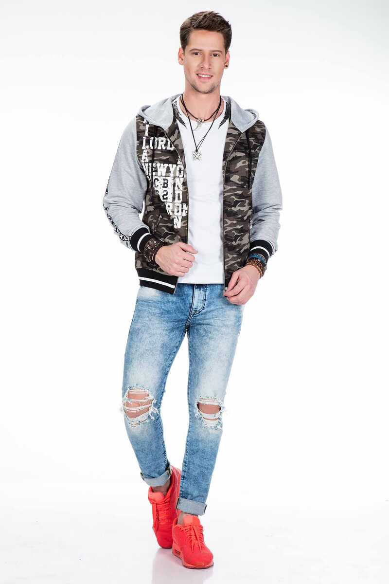 CJ215 Printed Camo Men's Sweatshirt