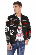 CJ274 Embroidered Wool Varsity Men's Jacket