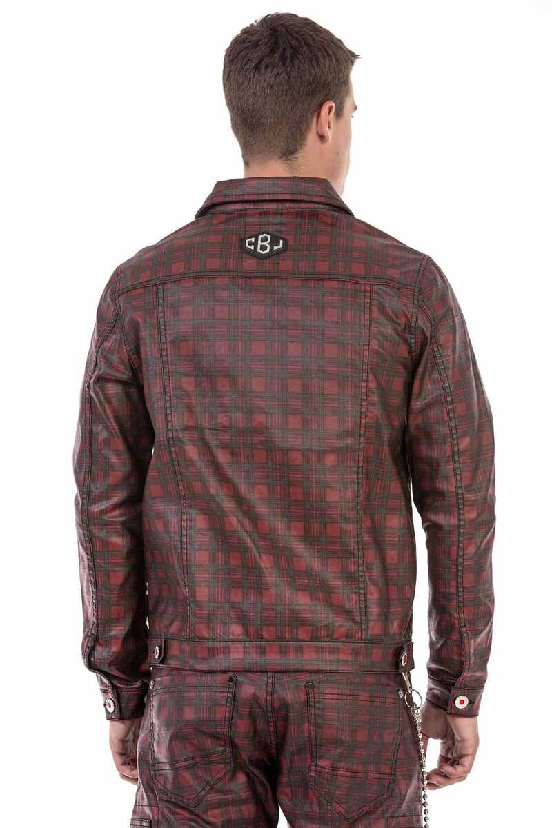 CJ277 Plaid Men's Jacket