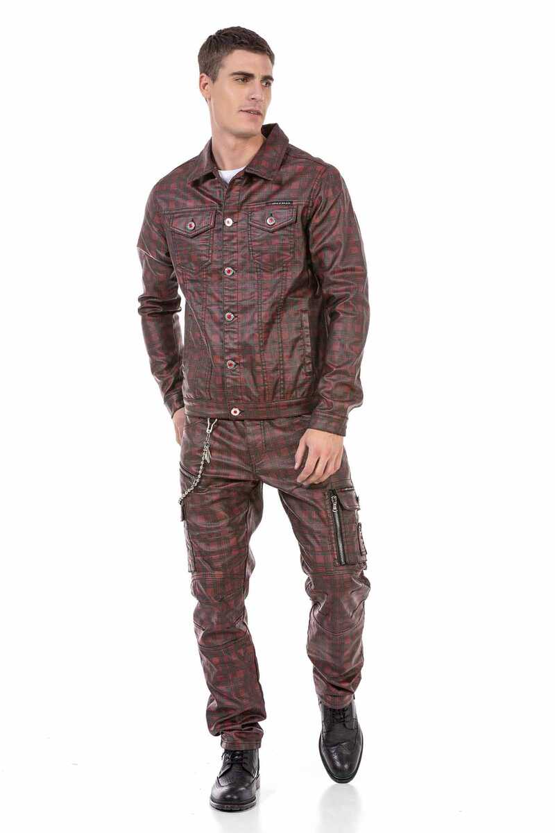 CJ277 Plaid Men's Jacket