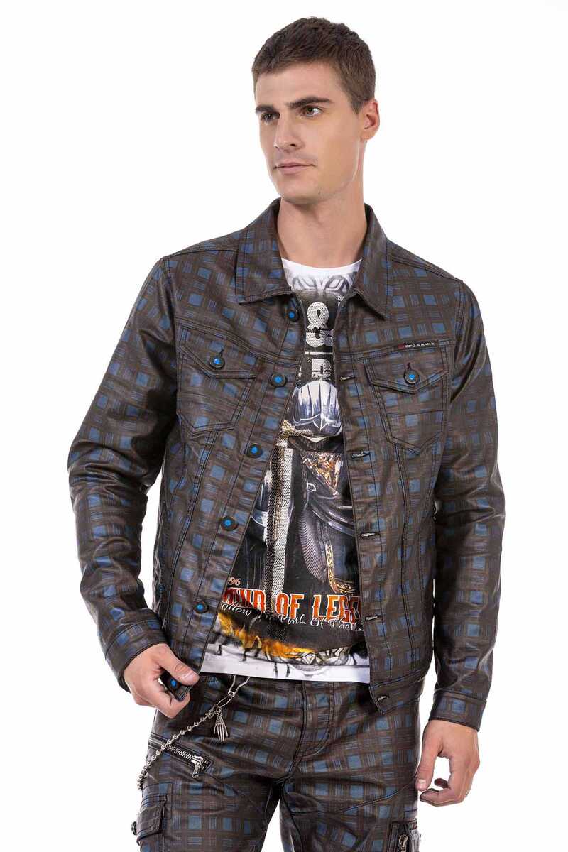 CJ278 Plaid Men's Jacket