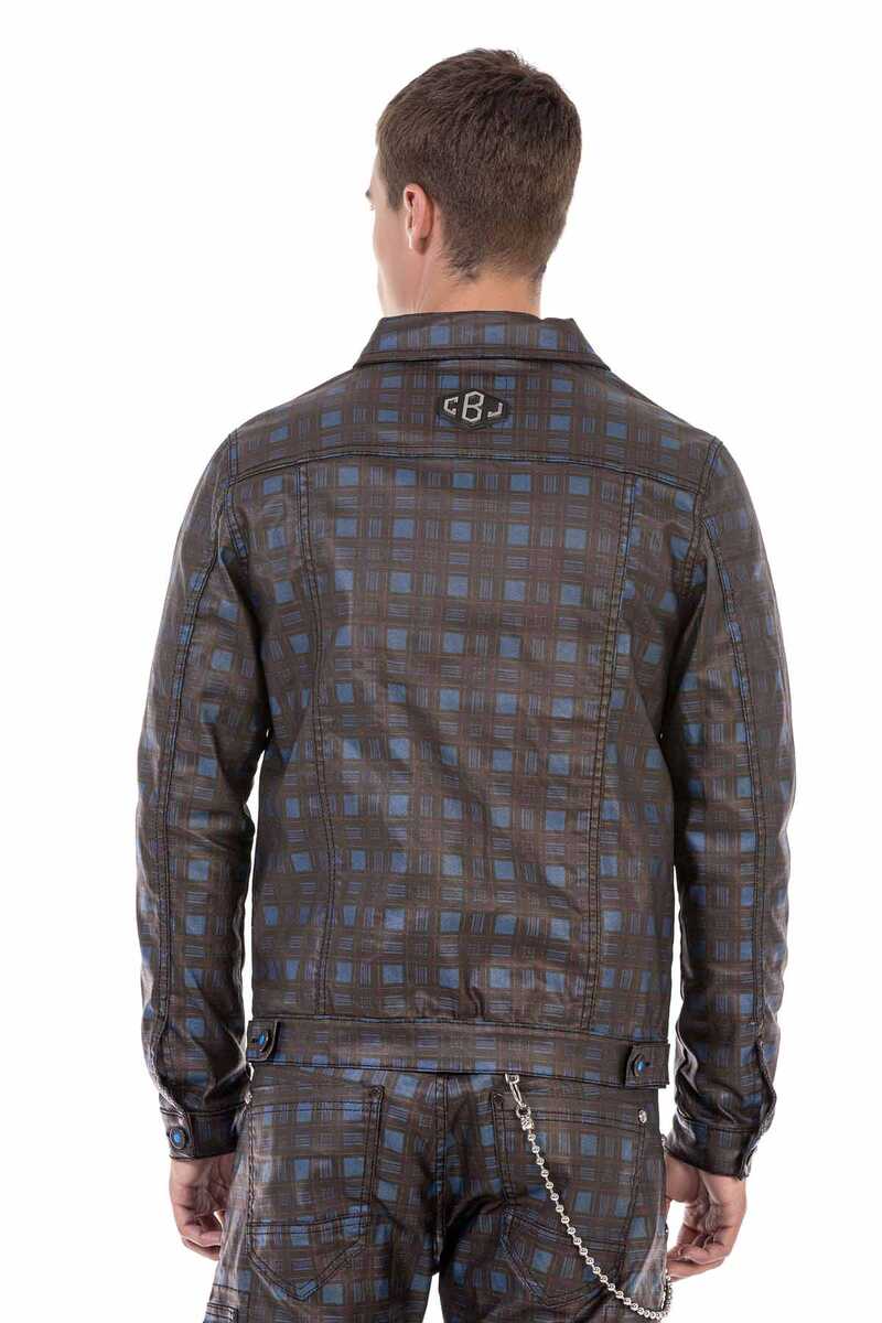 CJ278 Plaid Men's Jacket