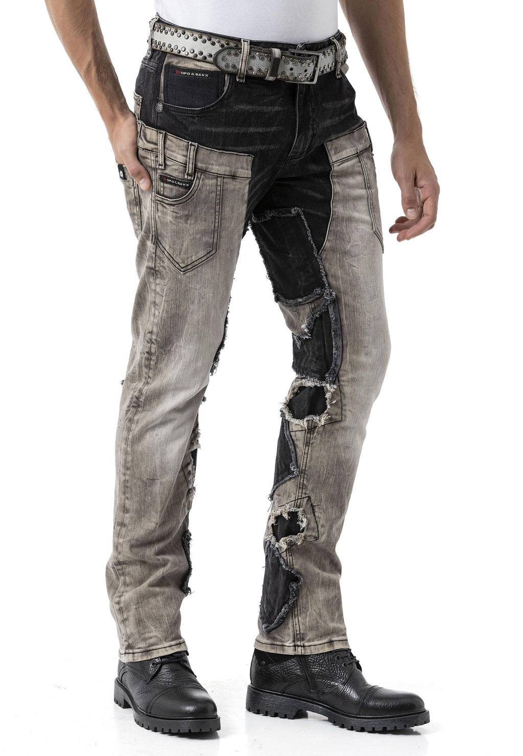 CD875 Regular Fit Relaxed Stretch Denim Jeans