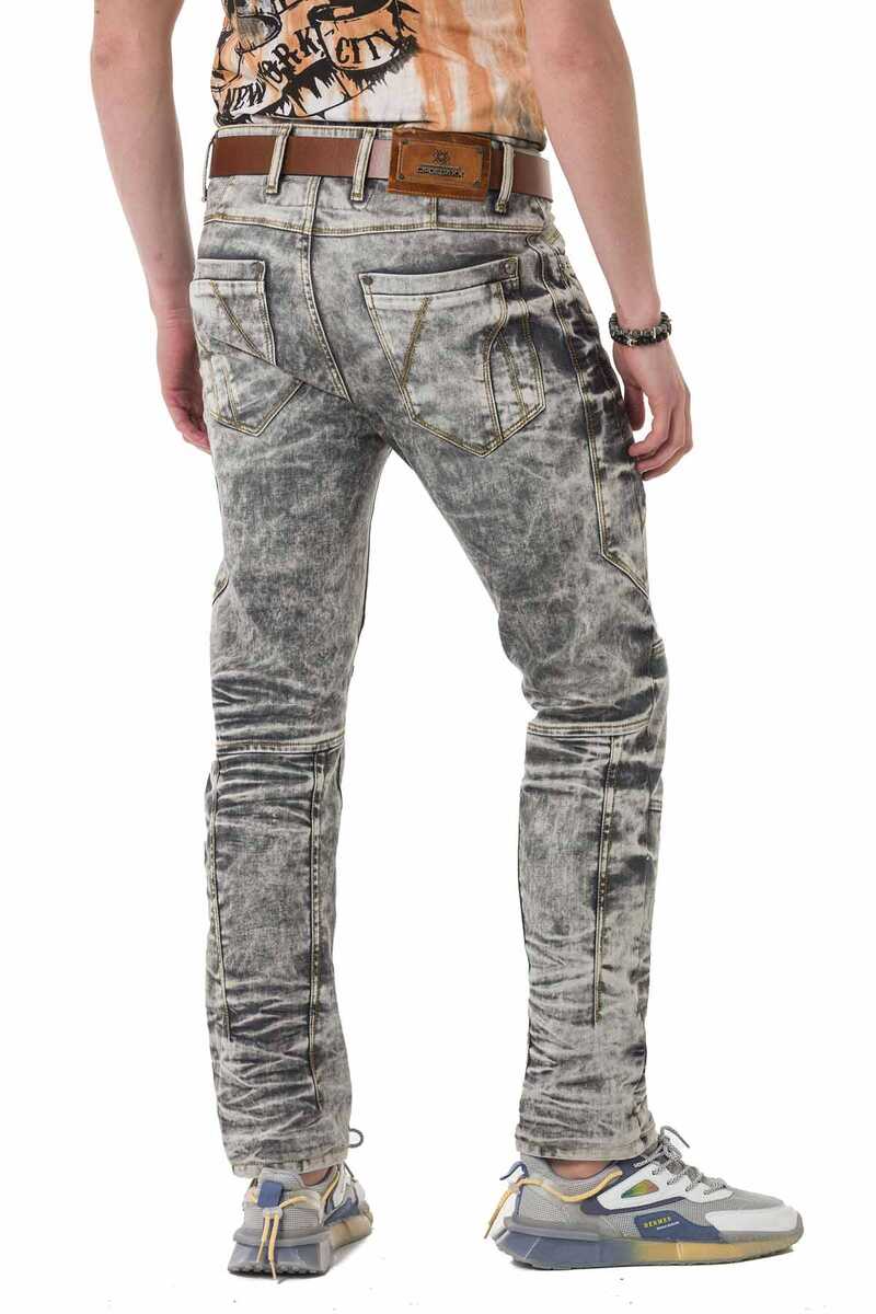 CD718 Paneled Washed Men's Jeans
