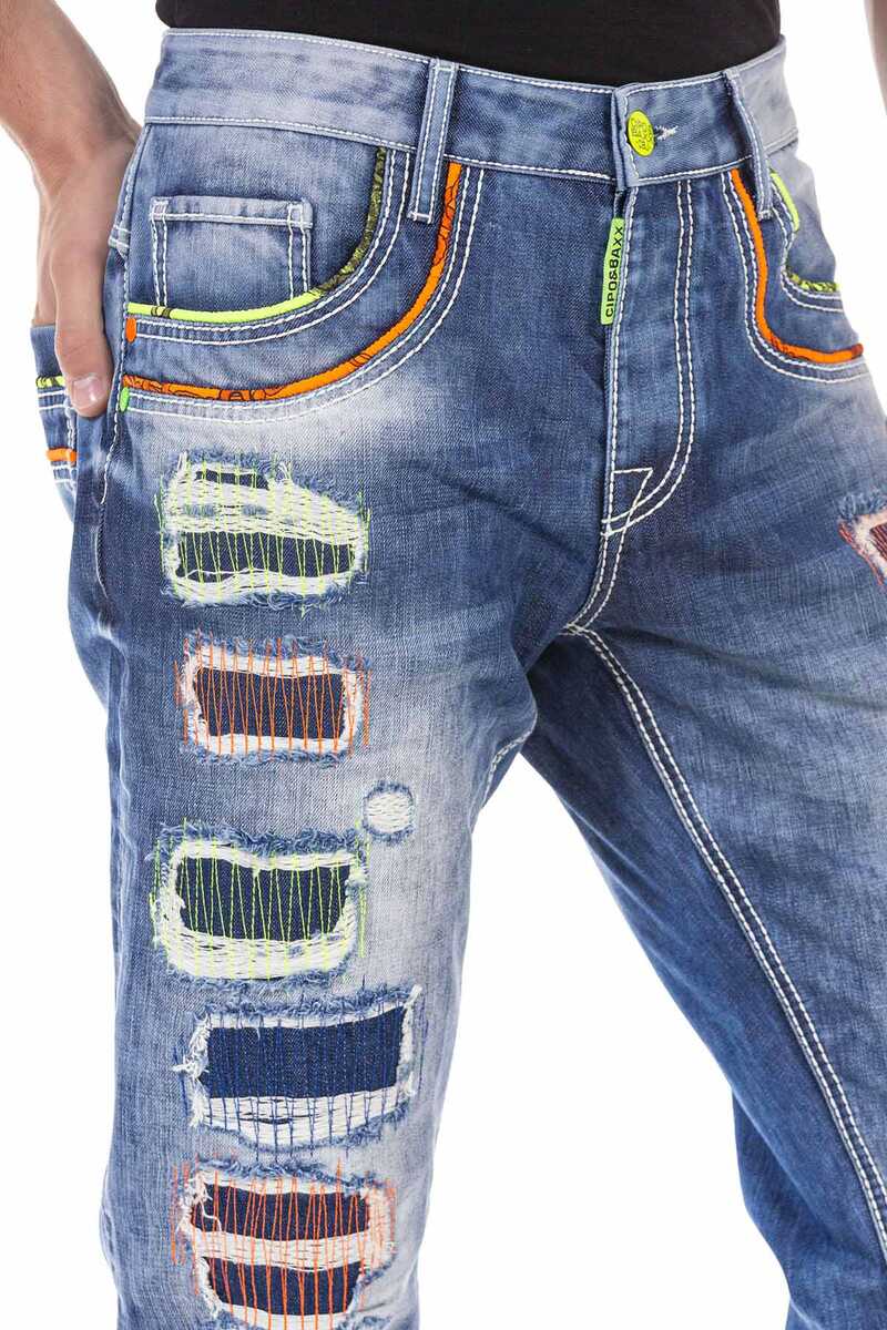 CD720 Neon Detail Men's Jeans