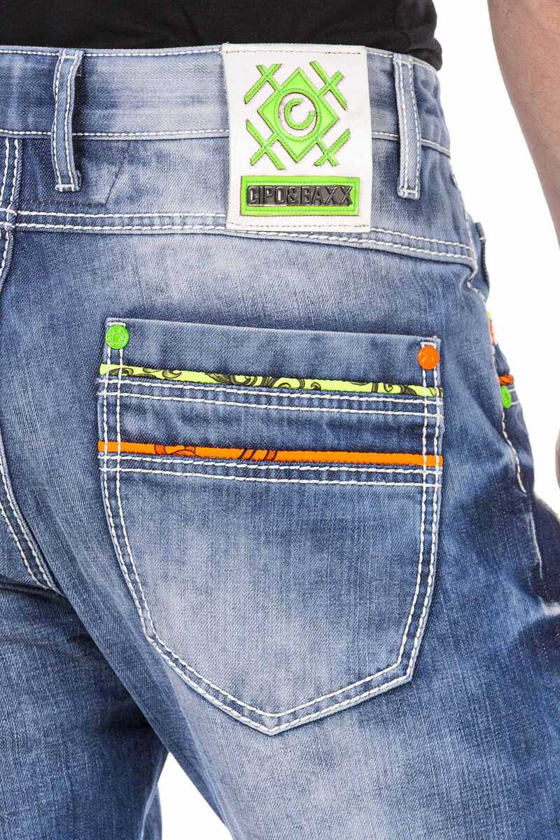 CD720 Neon Detail Men's Jeans