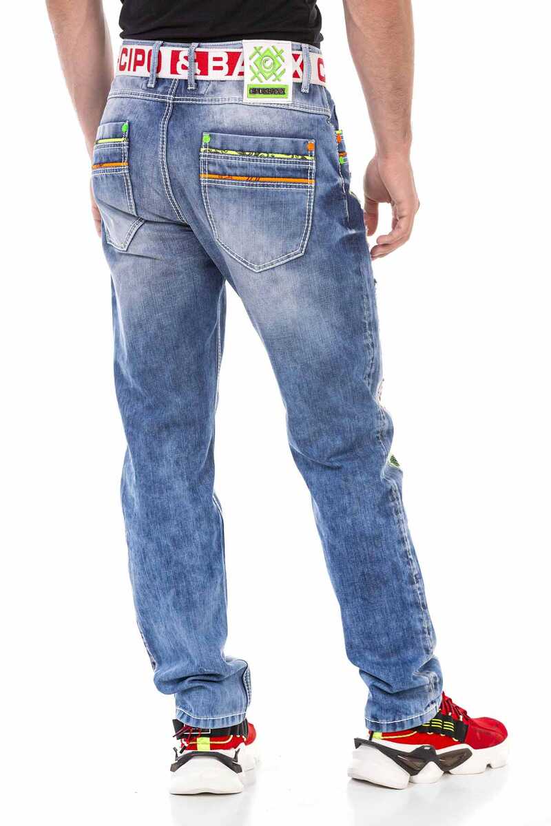 CD720 Neon Detail Men's Jeans