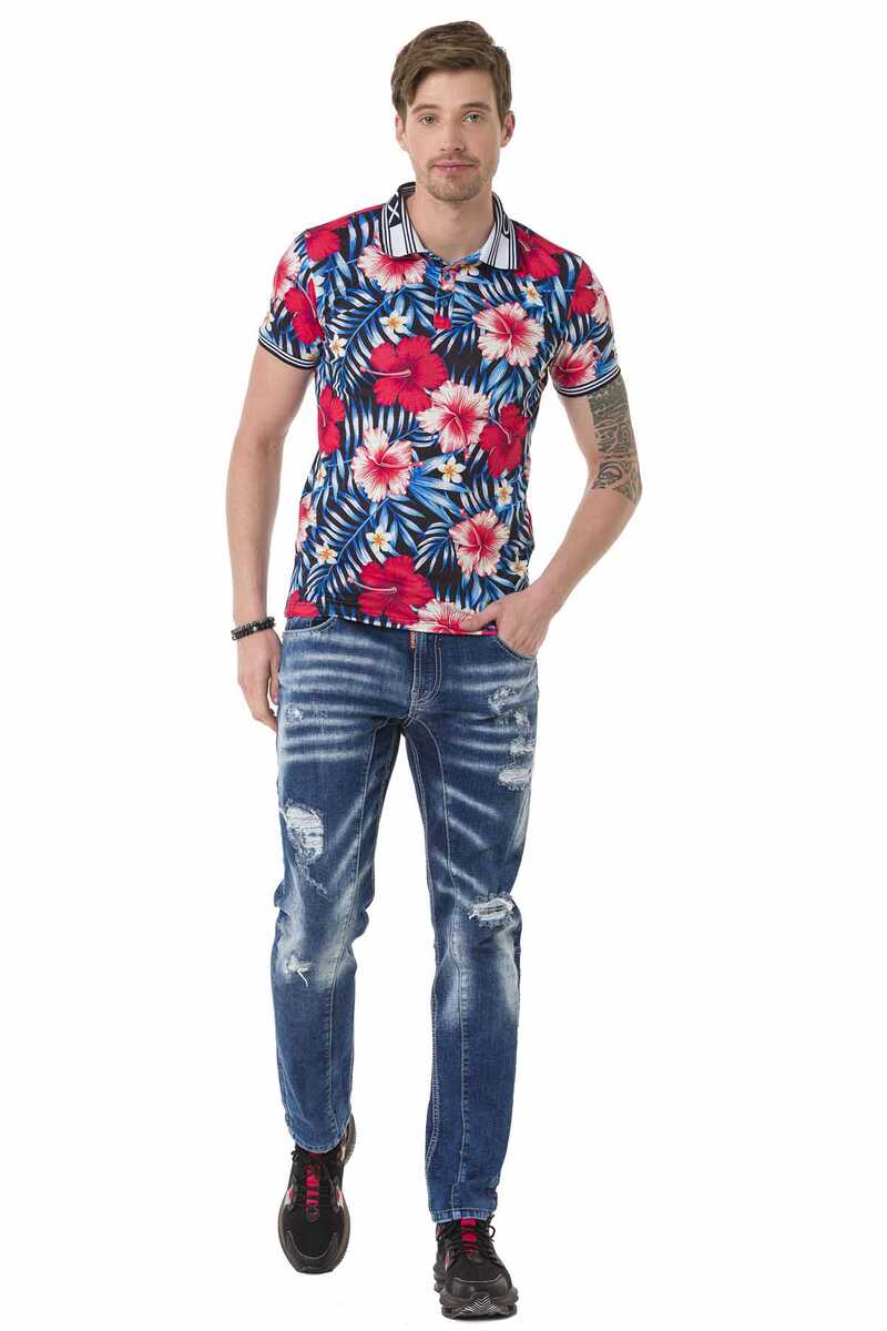 CD781 Ripped & Patched Men's Jeans