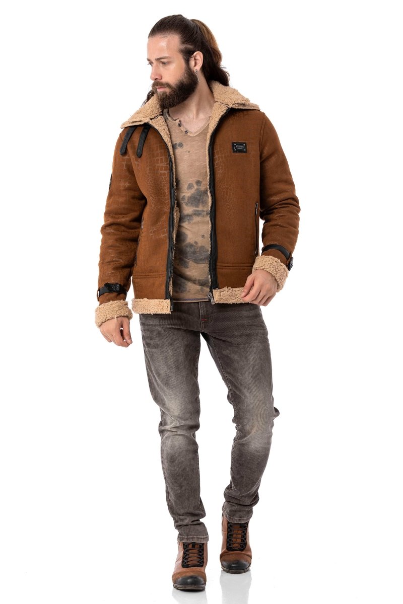 CD811 Velvet-Look Ribbed Men's Pants