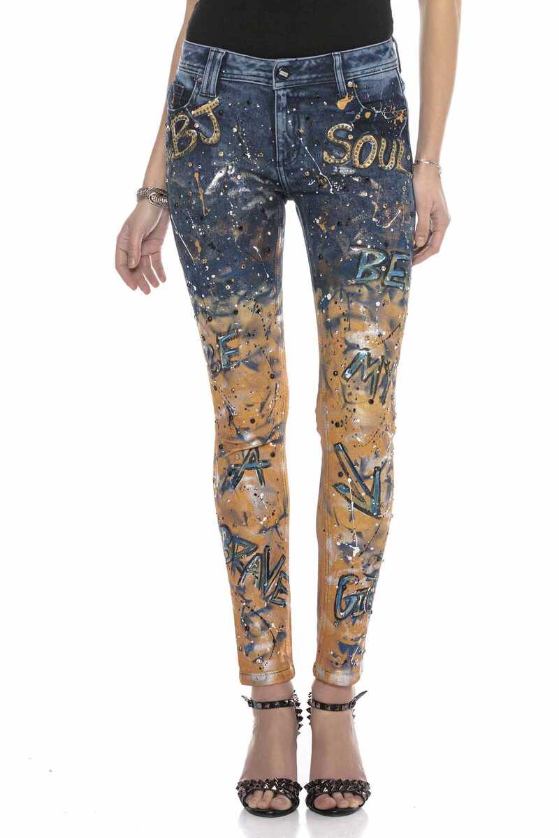 WD440 Slim Fit Two-Tone Women's Jeans