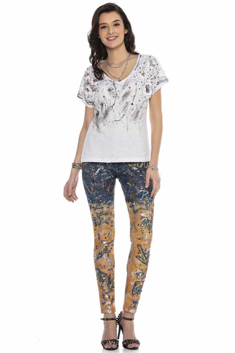 WD440 Slim Fit Two-Tone Women's Jeans