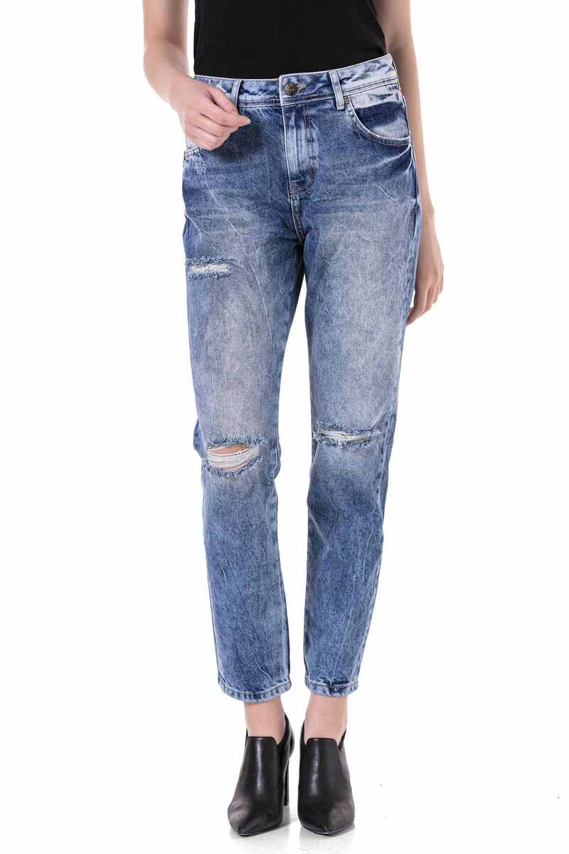 WD447 Ice Blue Mom Jeans