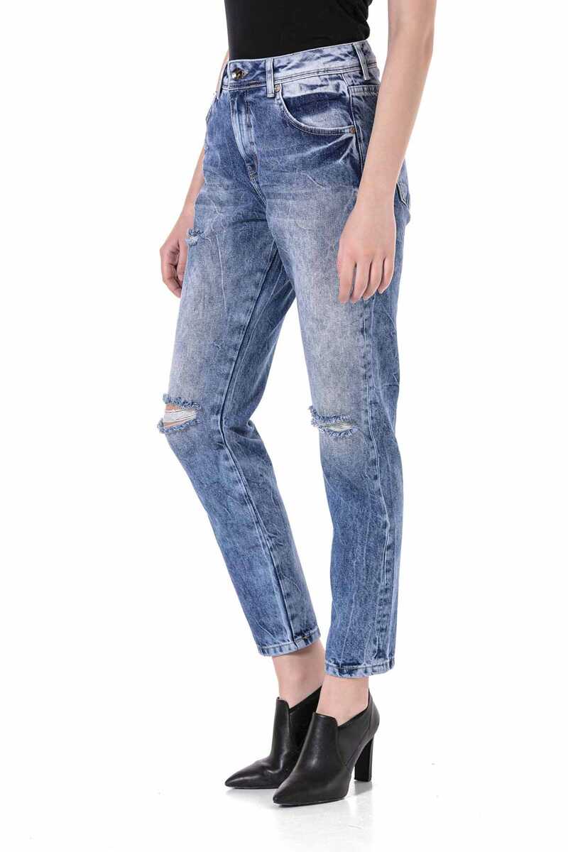 WD447 Ice Blue Mom Jeans